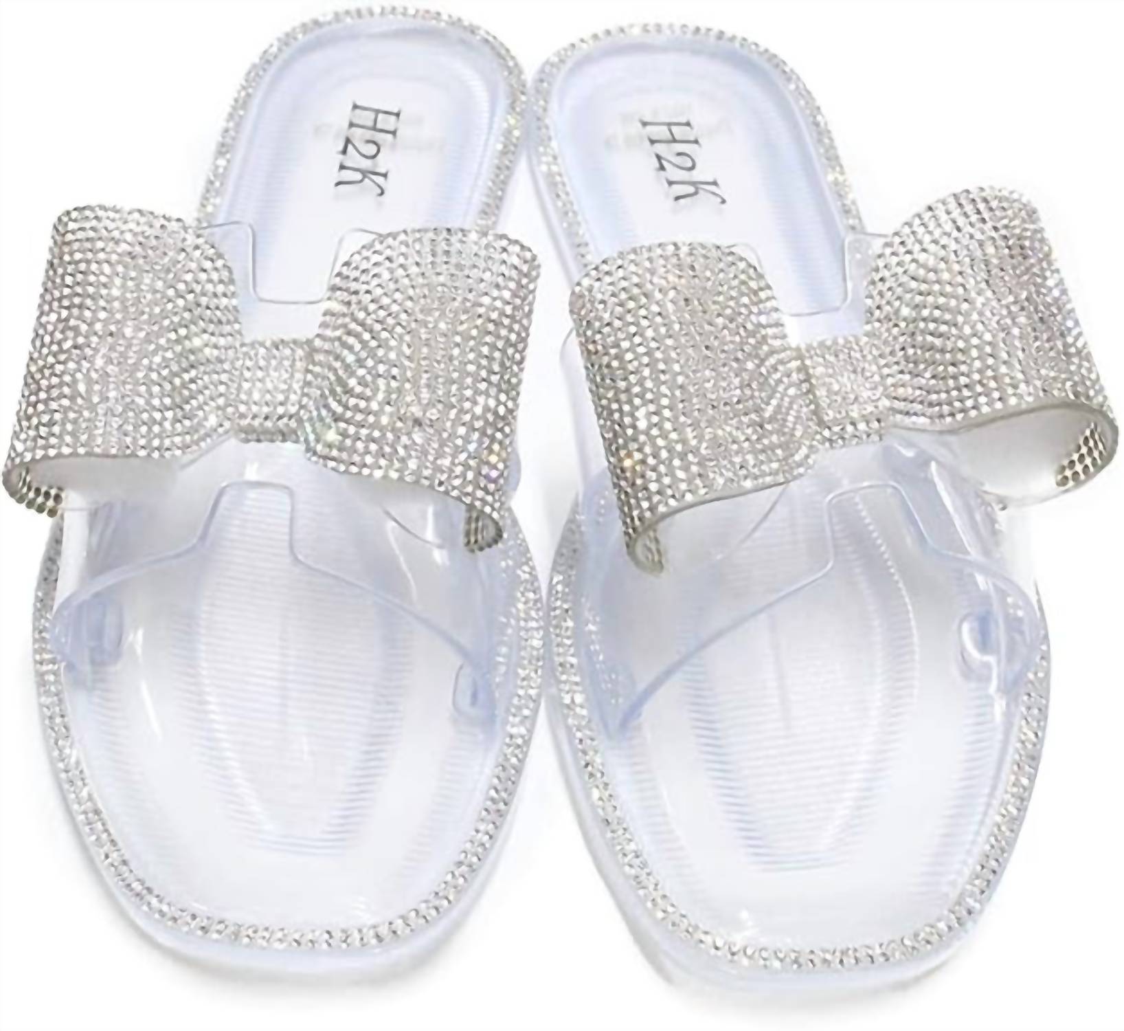 Women's Cutest Sandle Rhinestone Bow Slide