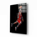 Michael Jordan Glass Wall Art