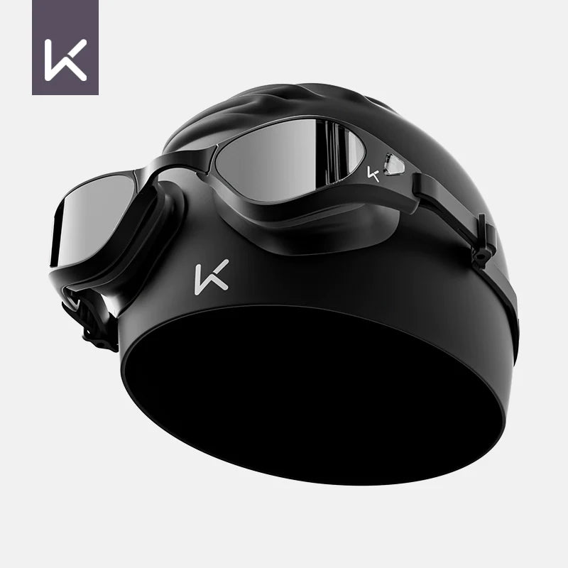 Keep Swimming Goggles Waterproof Anti-Fog HD Myopia Degree Male Professional Swimming Glasses Submersible Equipment Female Swimming Cap Suit