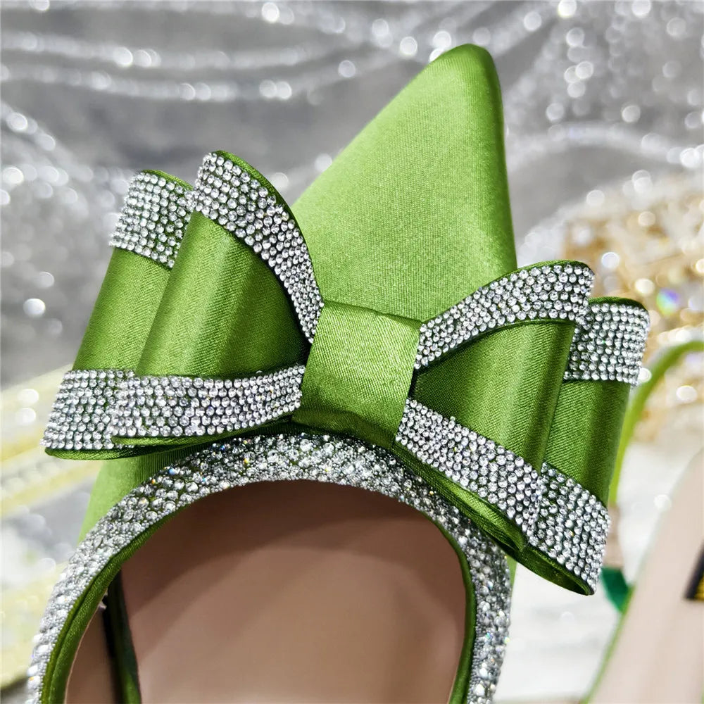 Med Heel Shoes for Women Italian Design Shoes and Bag Set ED345