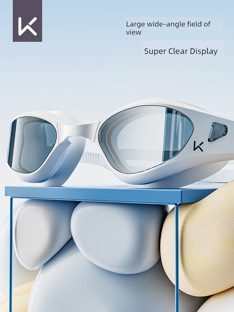 Keep Swimming Goggles Waterproof Anti-Fog HD Myopia Degree Male Professional Swimming Glasses Submersible Equipment Female Swimming Cap Suit