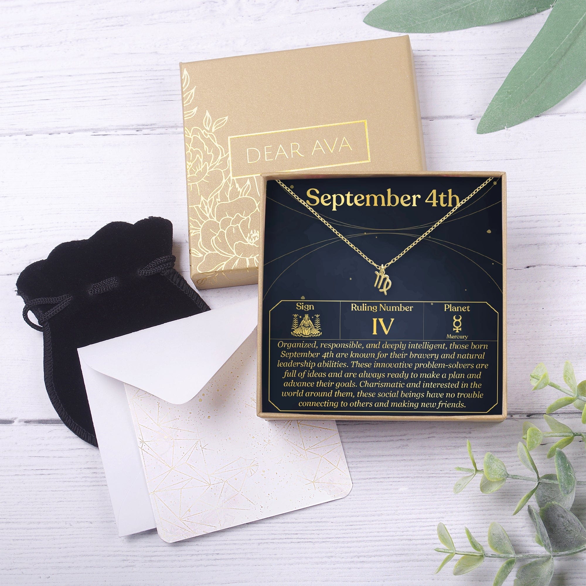 September 4th Virgo Necklace