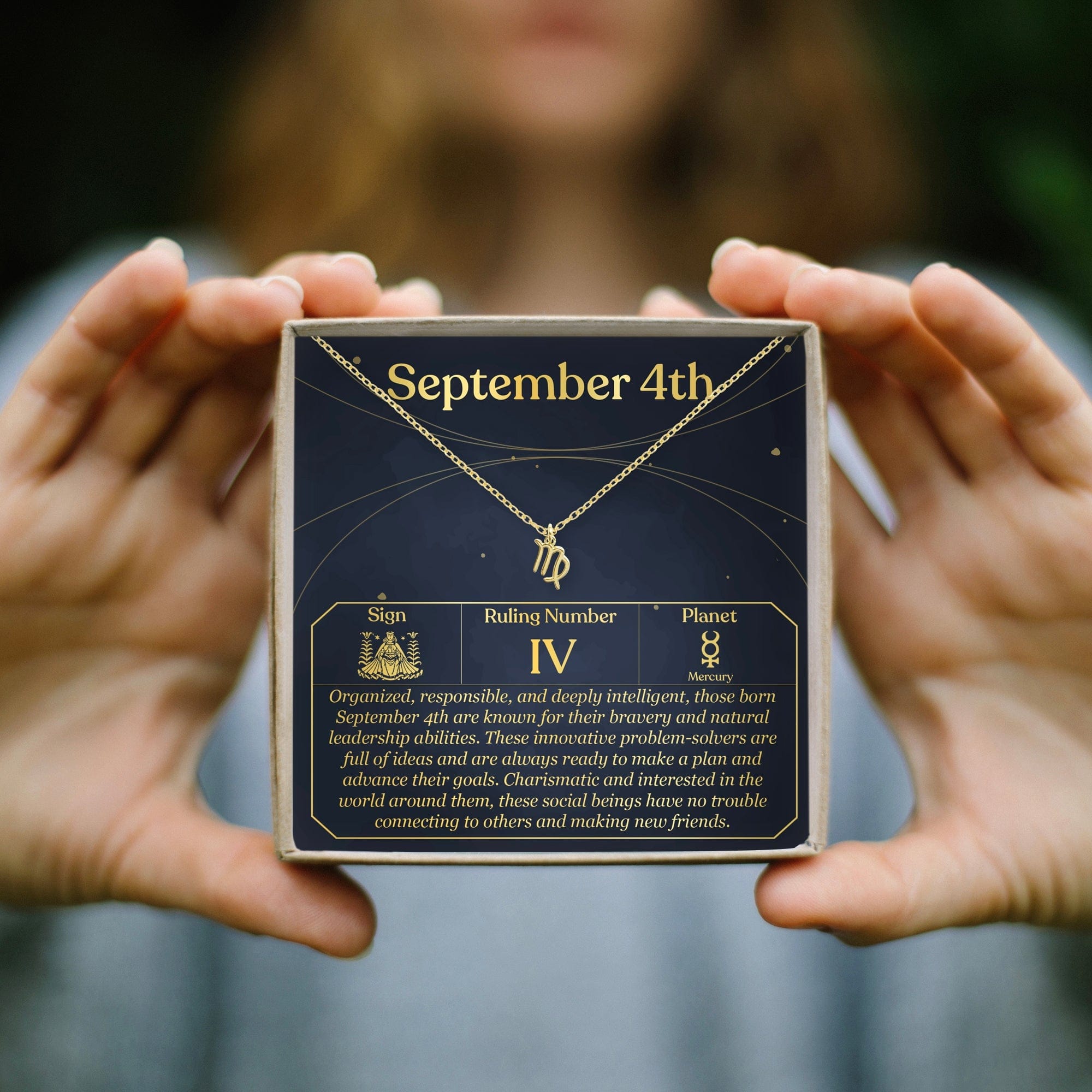 September 4th Virgo Necklace